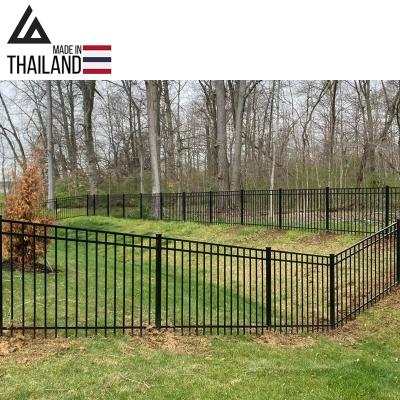 China Easily Assembled MADE IN THAILAND Cheap Price Flat Surface Solid Aluminum Fence Panels for sale