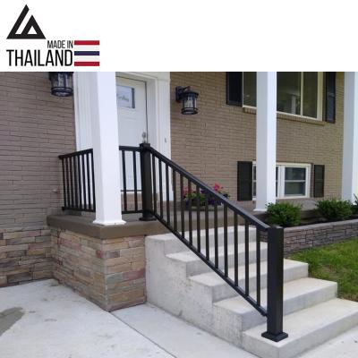 China Easily Assembled Low Maintenance Classic Picket Factory Style Aluminum Railing for sale