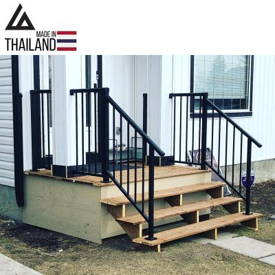 China Low Maintenance Easily Assembled Heavy Duty U Channel Gold Powder Coated White Aluminum Hand Railing for sale