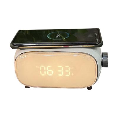 China 2022 Hot Seller Hotel LED Display Mirror Alarm Clock Sunset USB Smart Digital Table Alarm Clock for sale