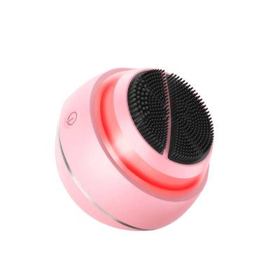 China Facial Cleansing Brush Sonic Vibrating Face Brush For Acne Treatment EMS Waterproof Exfoliate Pores for sale