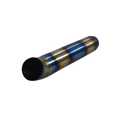 China Universal Automotive Polished Exhaust System Stainless Steel Intake Racing Blue Exhaust Muffler Pipe Tip for sale