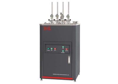 China 4 Stations VICAT Softening Point Apparatus , HDT VICAT Tester Methyl Silicon Oil Medium for sale