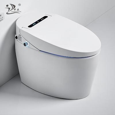 China ZHONGYA Automatic Operation Toilet Maker Auto Foot Flushing Toilet Smart Toilet for sale