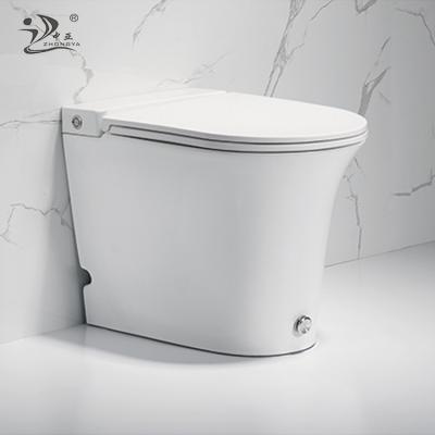 China One Piece Foot Auto Sense S-Belt P-Belt Auto Operation Siphonic Toilet Flush Smart Toilet Tankless for sale