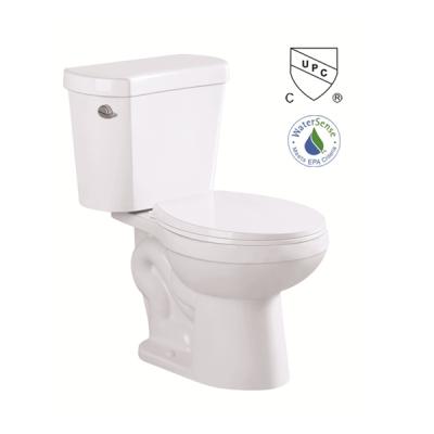 China Wc Sanitary Washdown UPC Sanitary Washdown UPC Double-Flow Water Sense USA Standard Two Piece Toilet Best Selling Items for sale