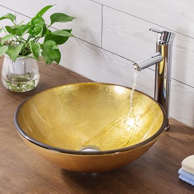 China Modern Popular Cheap Basin Countertop Price Luxury Tempered Glass Vanity Basin And Glass Sink for sale