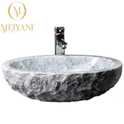 China Meiyani Outdoor Washbasin New Models Courtyard Modern Marble Piece Sink Garden Basin for sale