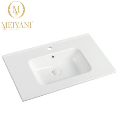 China Modern Hot Sale Slim Edge Basin With CE Certification Slim Edge 80cm Wash Basin Cabinet Basin for sale