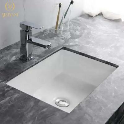 China Modern Cheap Price Bathroom Sink Square Shape Under Counter Basin For Vanity Face Bowls Wash Hand Basin for sale