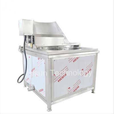 China Restaurant Machine Industrial Automatic Batch Frying Peanut Chips French Fries Potato Flakes Peanut Deep Fryer for sale