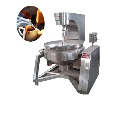 China Automatic Industrial Vegetable Processing Plant Pot Steamer Kettle Cooker Coated Sauce Cooking Machine 300L 500L for sale