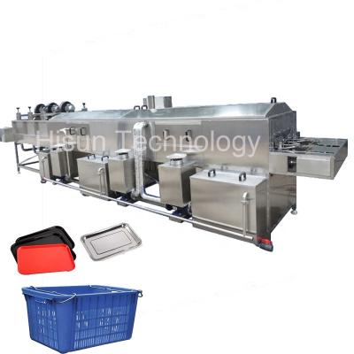 China Factory Bread Milk Collapsible Plastic Crates Washing And Drying Machine, Storage Logistic Box Shipping Collapsible Plastic Crates for sale