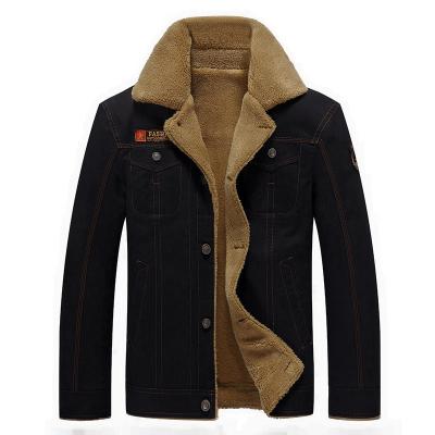 China Winter QUICK DRY men's jacket plush thickened cotton work clothes large size coat men's jacket plus size jacket for sale