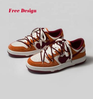 China Fashion Trend Customized Ladies Genuine Leather Upper Casual Women Sneakers Sport Shoes Logo Small Moq China Wholesale for sale