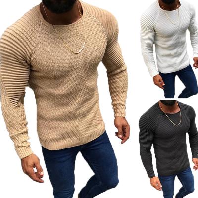 China Breathable Men's O-neck Sweater Solid Color Long Sleeve Warm Slim Men's Sweaters Sweater Male Clothing for sale