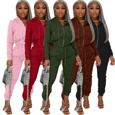 China QUICK DRY Fabric Womens De Velvet Hoodies Wome Drop Two Piece Set Clothing For Women for sale