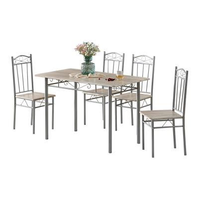 China Cheap Price Good Quality Modern Style Dining Room Home Kitchen Dining Furniture Foldable Set 4 Person Table Chair Set for sale