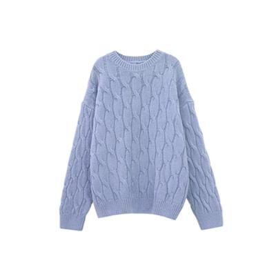 China Breathable Cheap Price Hot Sale High Quality Womens Clothing Latest Design Winter Plain Knitted Sweater for sale