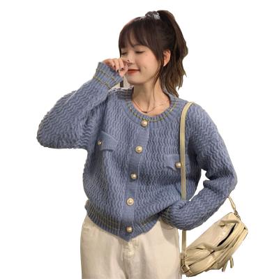 China Anti-wrinkle autumn and winter new sweater day retro coat cardigan is small fragrant wind sweater sweater top for sale