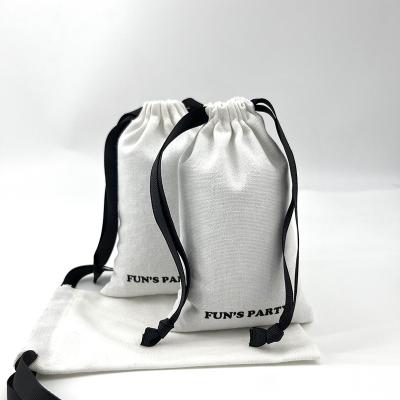 China Custom Recyclable White Cotton Drawstring Dust Bag Covers For Handbag Silk OEM Customized Color Logo GUA Style Industrial Underwear Surface for sale