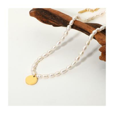 China Accept Money Back In Case Of Natural Freshwater Pearl Necklace Chain Necklace Women Full Gold Special Simple Tiny Pearls Necklace Beautifully for sale