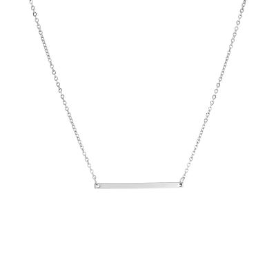 China Accept Refund Money In Case Necklace Wholesale Silver White Fashionable Customize Chain Necklace Personalized Stainless Steel Pendant Necklace For Women for sale