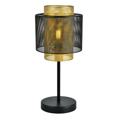 China Industrial Industrial wind E14 table lamp Black Glod living room bedroom table lamp for sale