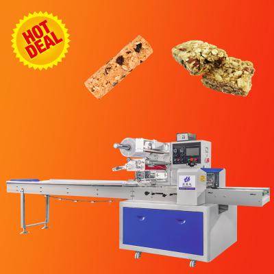 China Hot Sale Food Chocolate Cereal Candy Energy Protein Granola Cheese Bar Sticks Packaging Machine for sale