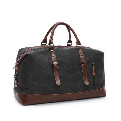 China Wholesale Custom Logo Eco - Friendly 16oz Washable Waxed Canvas Travel Weekend Duffel Bag for sale