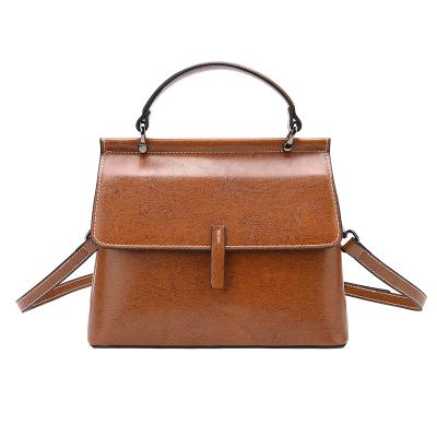 China Large Capacity Leather Fashion Women's Small Square Designer Hand Maids Bag for sale