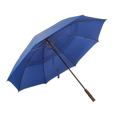 China Promotional EVA Handle Golf Umbrella Double Layer Umbrella Umbrella Promotional Windproof Large Straight Golf Umbrella for sale