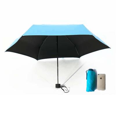 China Customized Super Umbrella Customized Folding 5 Folds UV Protection Small Pocket Light Weight Mini Umbrella for sale