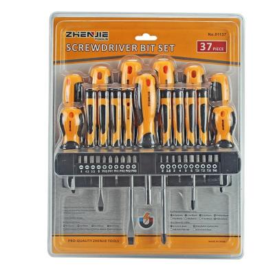 China Magnetic Home General Household Multi-Function Plastic Precision Tool Tool Kit Screwdriver Set Handle for sale