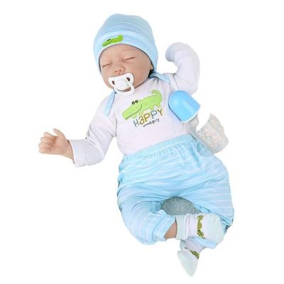 China 22 Inch Newborn Baby Doll Cartoon Toy Realistic Reborn Baby - Very Soft Full Body Silicone Dolls for sale