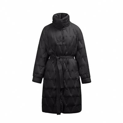 China Newest Arrival Elegant Women's Winter Waterproof Style Fashion Coats Big Fur Collar Long Over Thin Thick Thick Down Jacket Coat For Women for sale