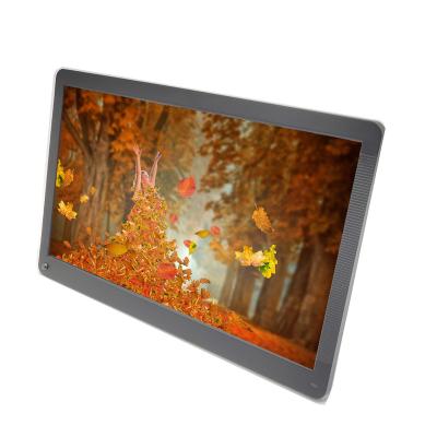 China Clock Motion Detection 17.3 Inch White IPS Display Led Digital Photo Frame Full Hd for sale