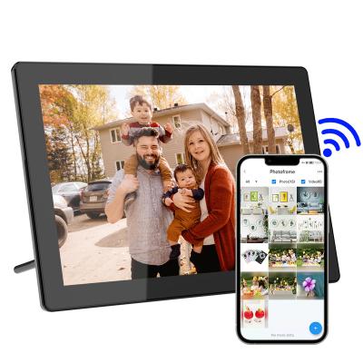 China Wifi Smart Visual Bulk Picture Frames 10 Inch Cloud Frameo Marcos De Foto Digital Picture Frame Wifi Moldura Digital With Wifi for sale