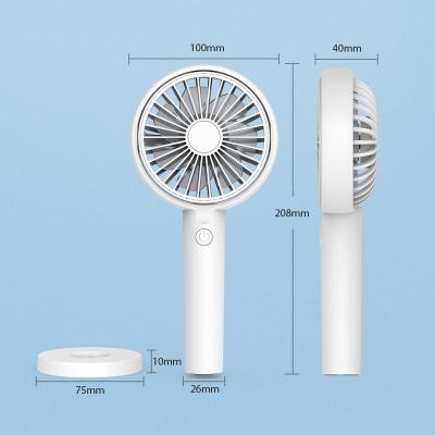 China Adjustable Angle Ventilador De Calor Portatil/De Sobremesa Ventilador De Mano Fan Recargable Por USB Para Maquillaje de fan for sale