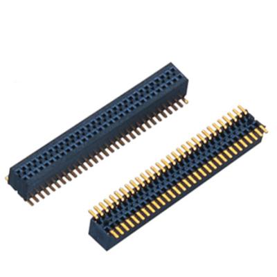 China U-Type SMT Female PCB 0.8mm Header H=2.6mm Double Row With Post Panel To Board Connector for sale