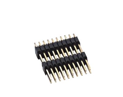 China PCB 1.27mm Pitch 8pin 26 Pin Socket 40 Pin Socket Single Row Power Connector Straight Male Pin Header for sale