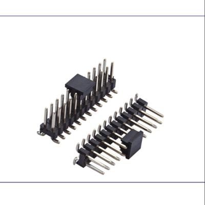 China PCB 2.0mm double row height 2.0mm PA9T plastic smt pin header connector with inner column for sale