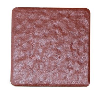 China 108x108 Mm Rustic Brownish Red Anti-Slip Outdoor Plaza And Parking Tile Supermarket Garage Square Flooring Tiles Paving Tiles for sale