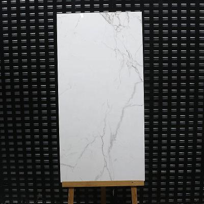 China Large Size Anti-Slip 600x1200 Mm Porcelain Tiles Marble Pattern Indoor Flooring Glazed Polished Tiles Gray For Living Room White for sale