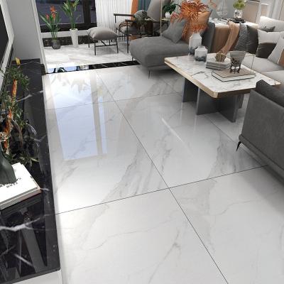 China Large Format Calacatta Wear Resistant Modern White Look Big White Ceramic Slab Floor Tiles for sale