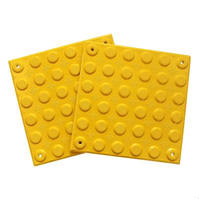 China China Wholesale Strong and Durable Safety Guiding Tactile Tiles Plastic Paving Tiles for Blind Fiberglass Reinforced Plastics for sale