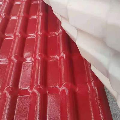 China Wholesale Impact Resistant Fire Resistant Heat Insulated Plastic Roof Tile Asa Pvc Spanish Roofing Sheets for sale