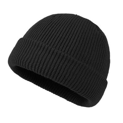 China Custom Design New Unisex Winter Acrylic Knitted Bowler Hat Agriculture Soft Warm High Quality Cable Knit Plain Beanies For Unisex for sale