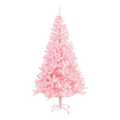 China High Quality Christmas Tree PVC Xmas Tree Christmas Tree Stand Decoration Pink Multi Size Metal Material for sale