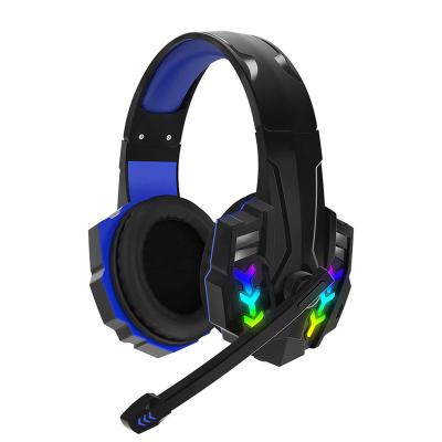 China Headband Gaming Headset 7.1 Edging - Noise Wired Headset Gamer PC For PS4 With RGB Light Noise Canceling Mic Gaming Headphone for sale